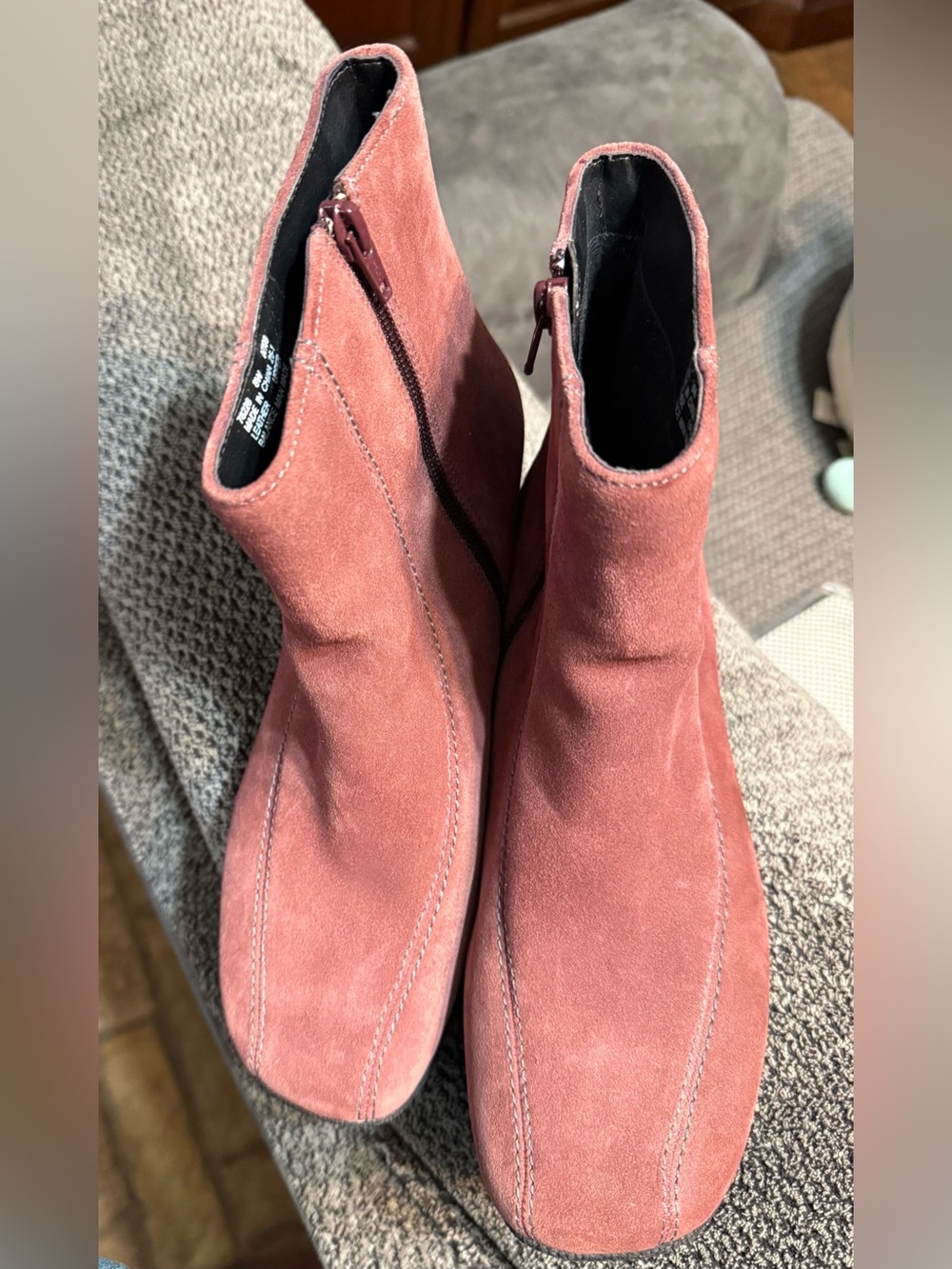 easy street Rose Suede Ankle Booties